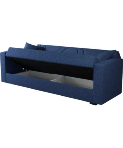 DIVANO LETTO "IBIZA" 3 POSTI TESSUTO BLUE JEANS, 214X81X89 CM